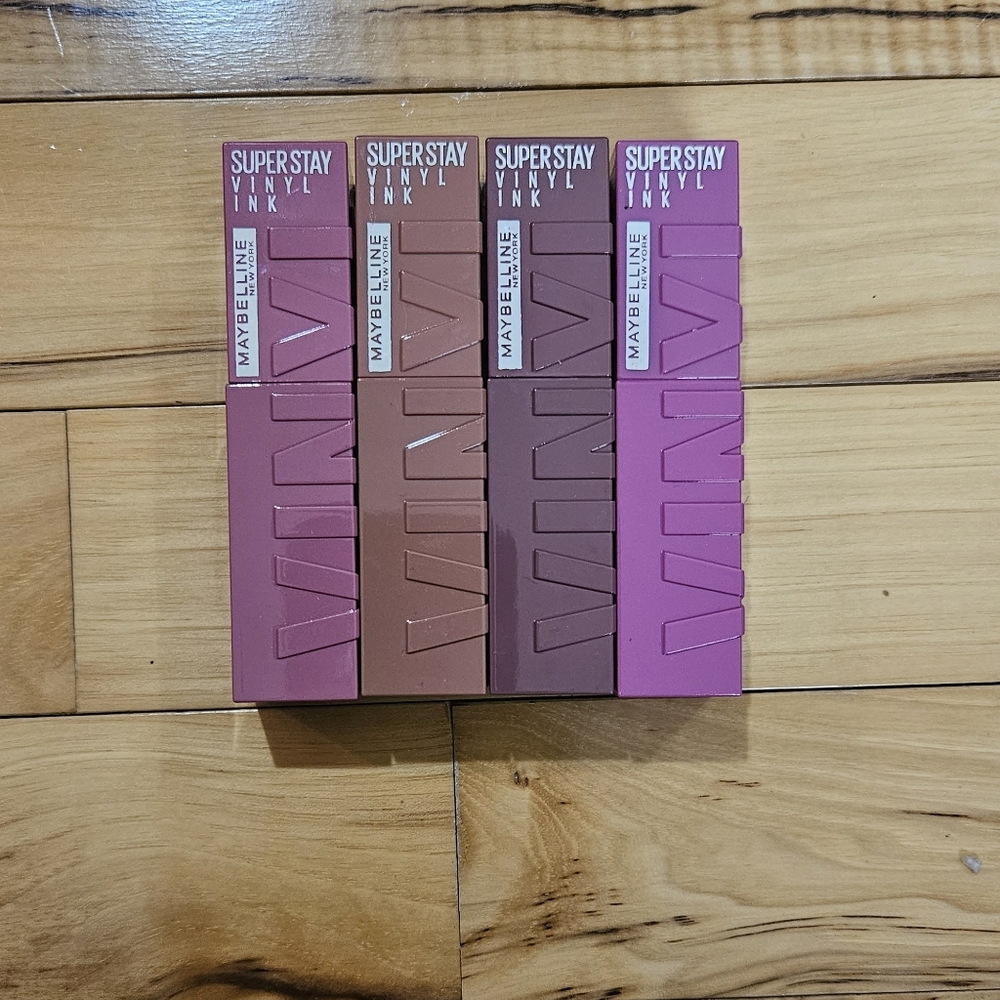 Maybelline Vivid Vinyl Liquid Lipstick Set Of 4